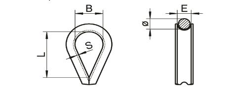 Drahtseil Kauschen Edelstahl